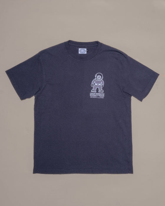 Mascot Heavy Tee in Faded Navy