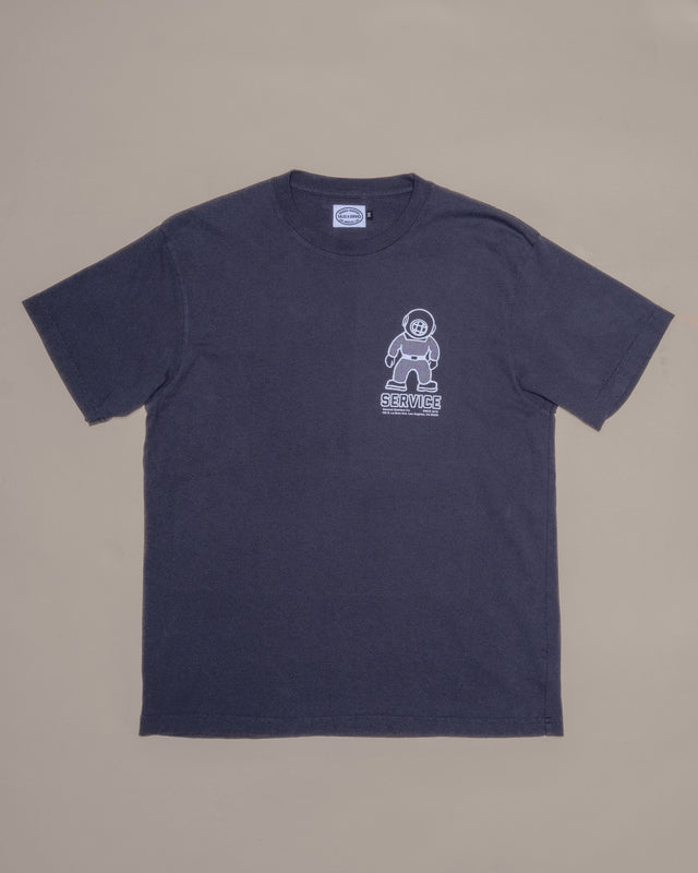 Mascot Heavy Tee in Faded Navy