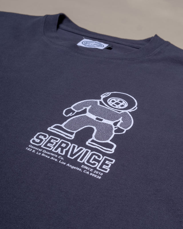 Mascot Heavy Tee in Faded Navy