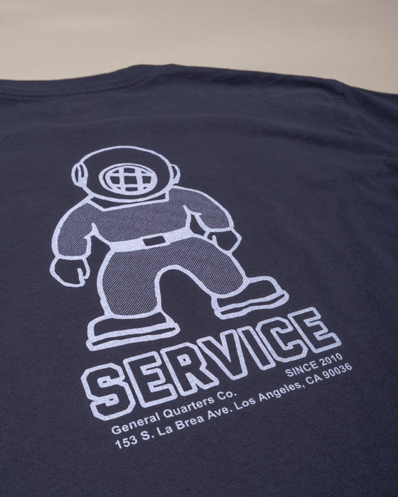 Mascot Heavy Tee in Faded Navy