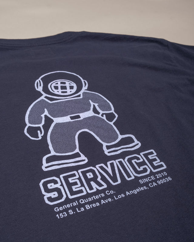 Mascot Heavy Tee in Faded Navy