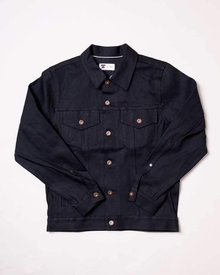 13.5oz Jean Jacket in Black