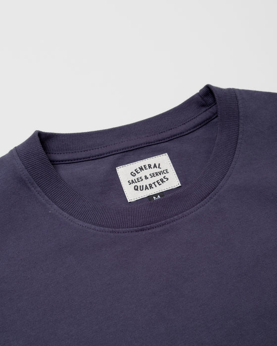 Heavy Pocket Tee in Faded Navy