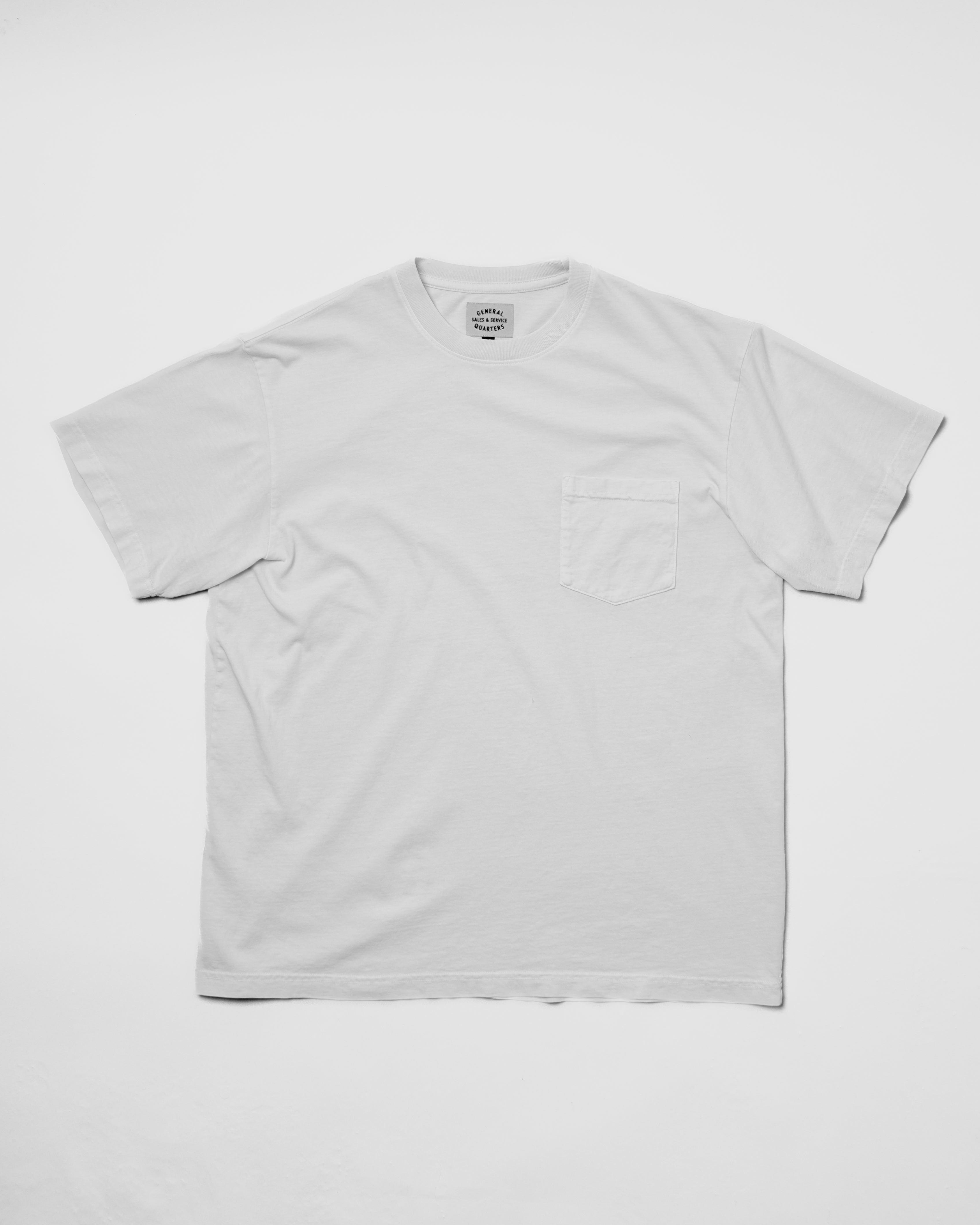 Heavy Pocket Tee in Vintage White