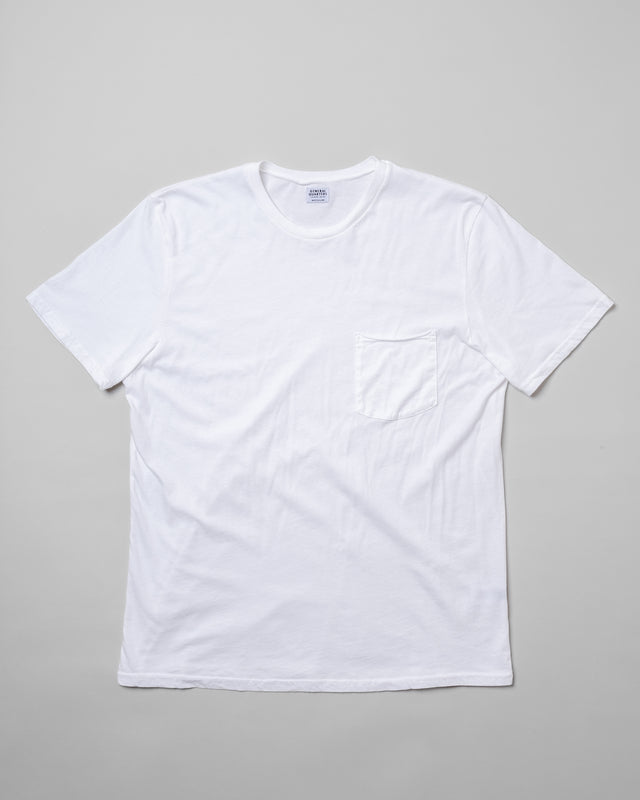 Basic Pocket Tee in Vintage White