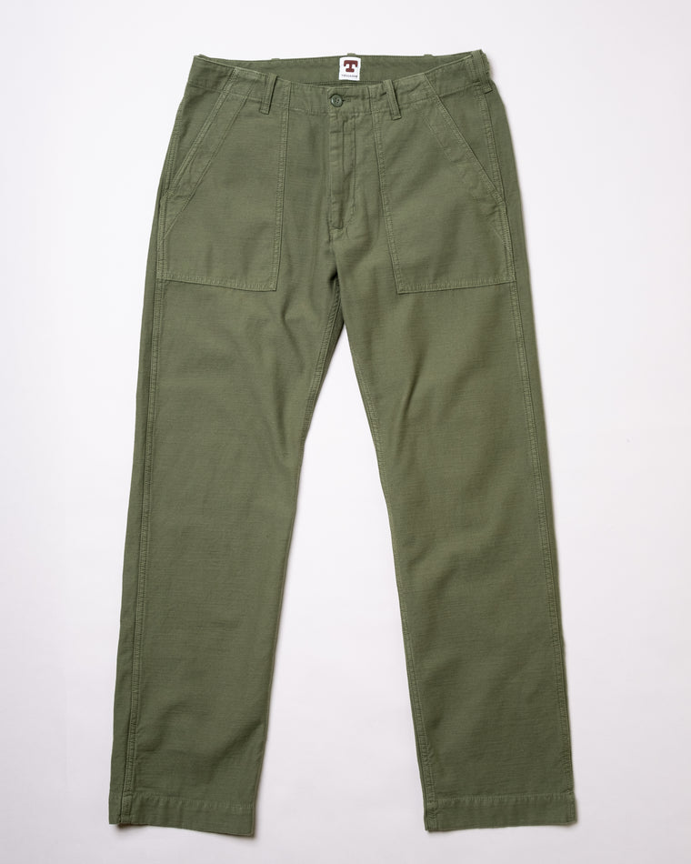 Fatigue Pant in Olive Sateen