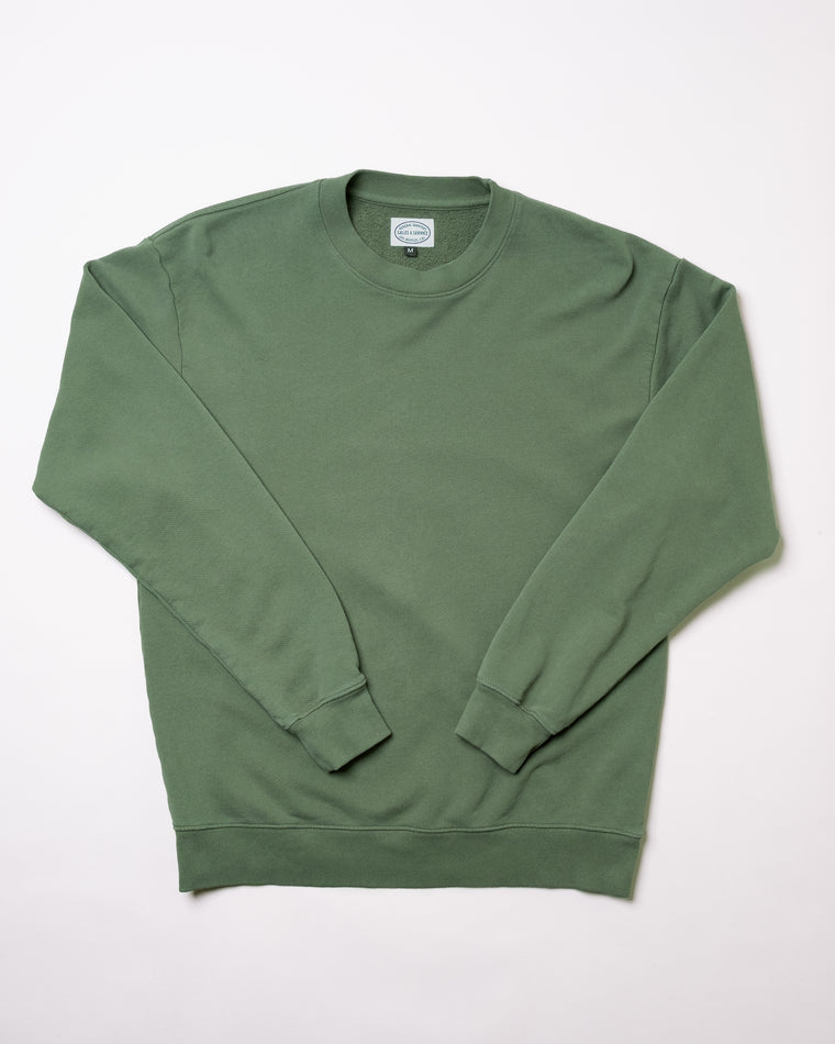 Crew Sweatshirt in Pine Green