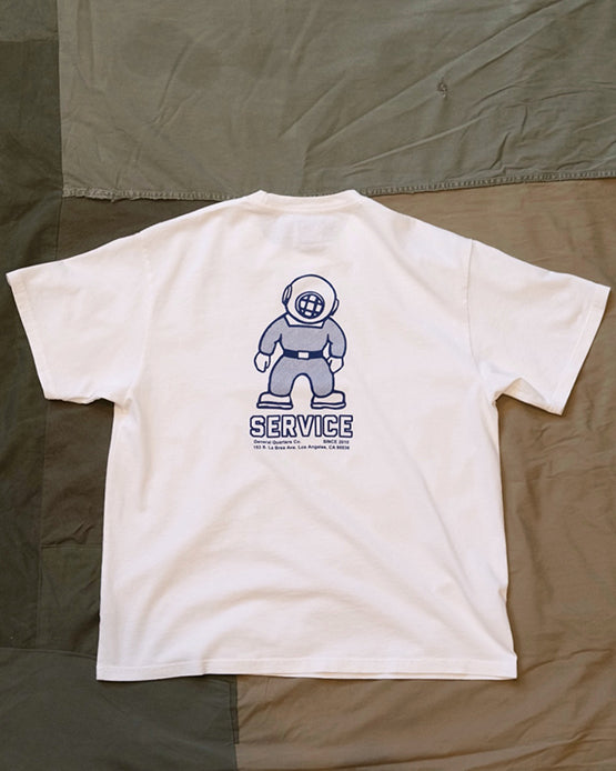 Mascot Heavy Tee in Vintage White