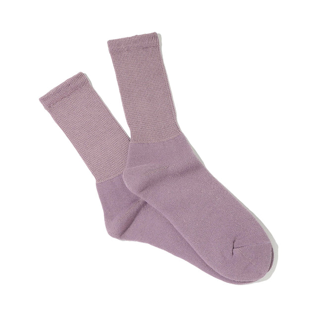 Organic Cotton Crew Socks in Lavender