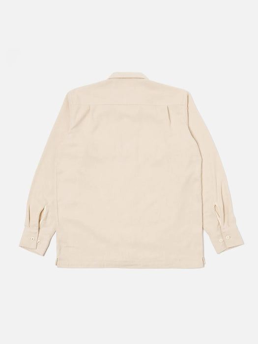 Long Sleeve Utility Shirt in Ecru