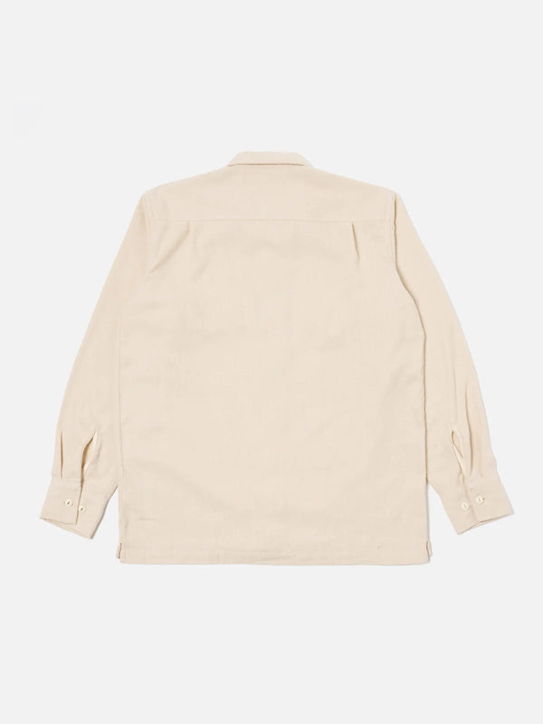 Long Sleeve Utility Shirt in Ecru