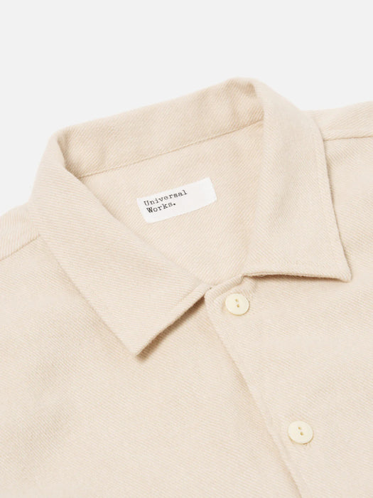 Long Sleeve Utility Shirt in Ecru