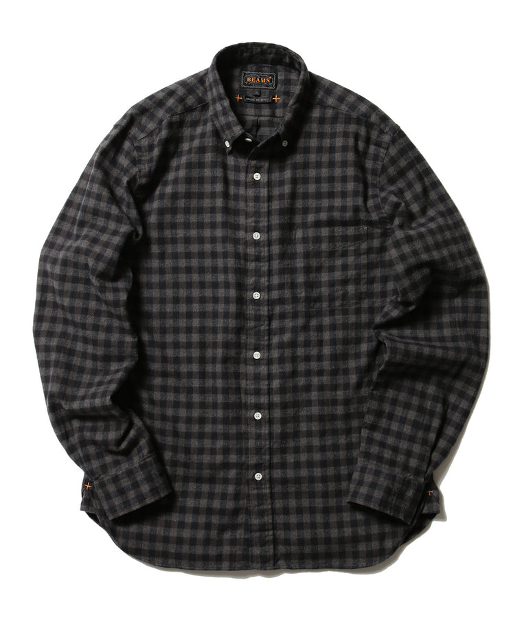 B.D. Shaggy Gingham Check in Gray