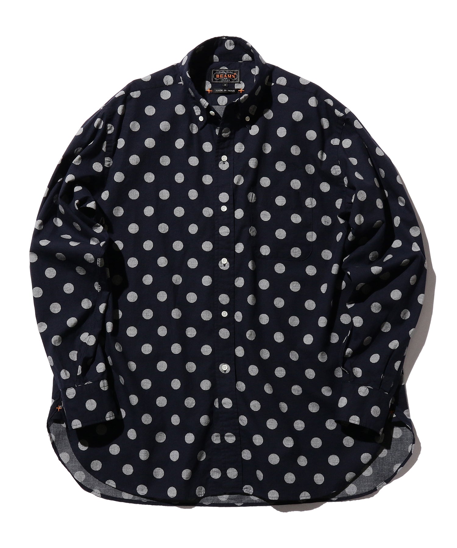 Open Dot Print in Navy