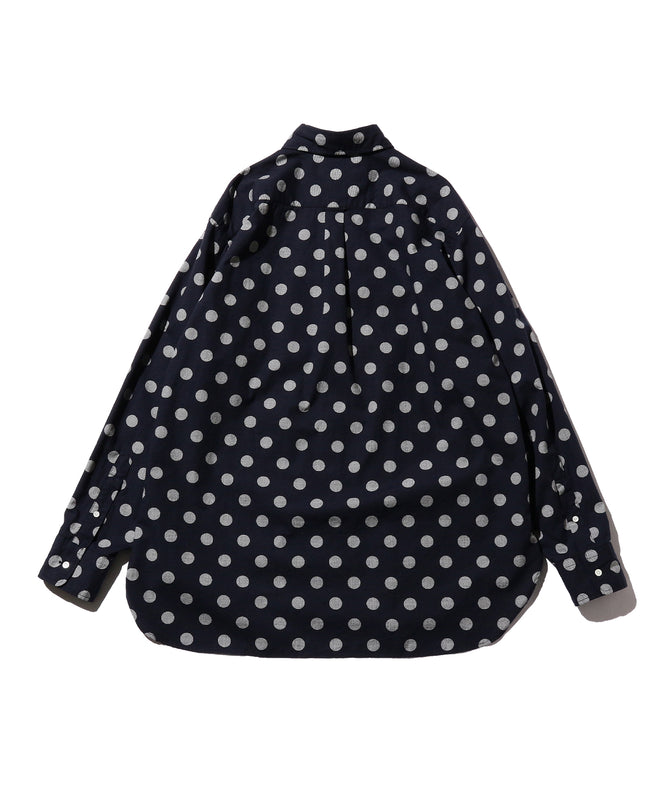 Open Dot Print in Navy