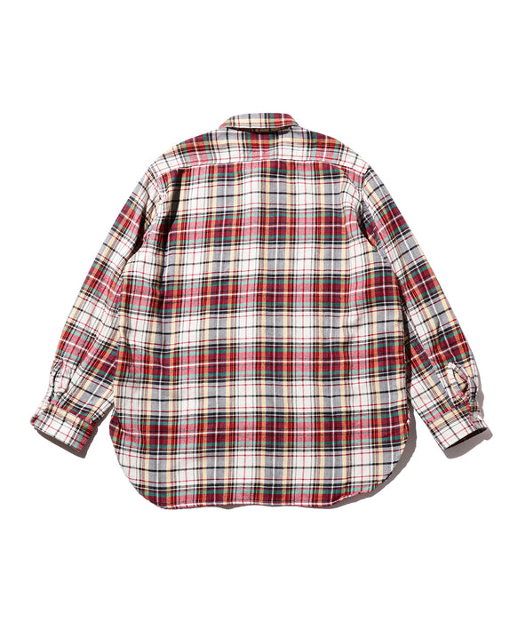 Work Indian Heavy Flannel in White