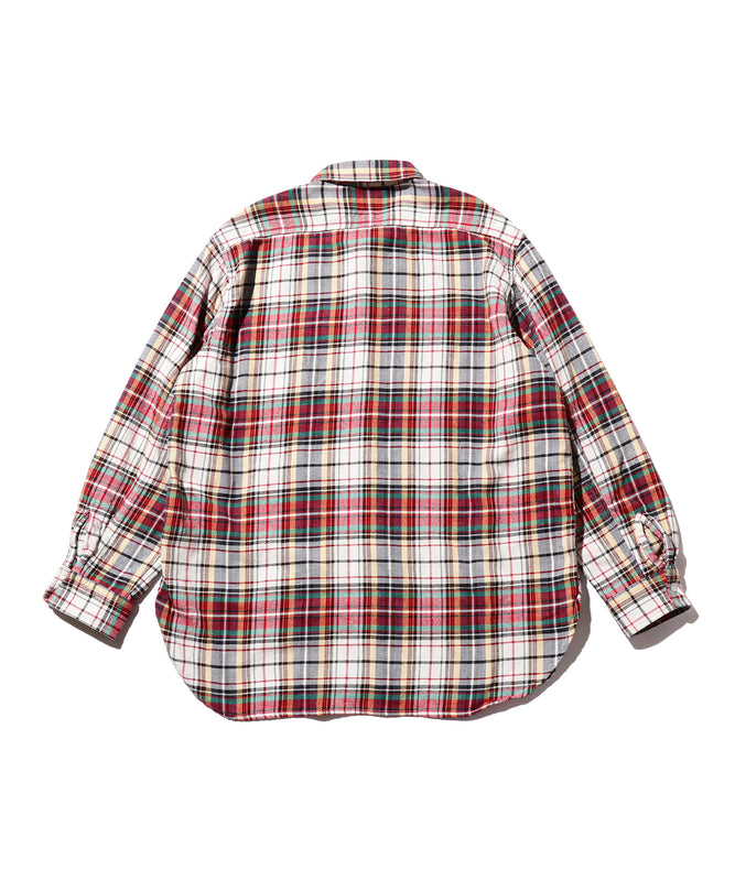 Work Indian Heavy Flannel in White