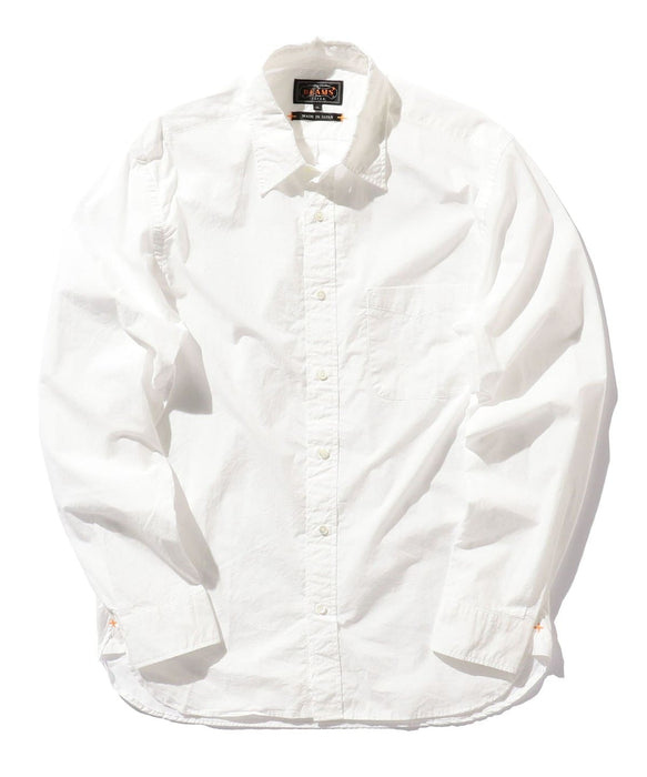 Regular Collar Peruvian Pima Shirt in White