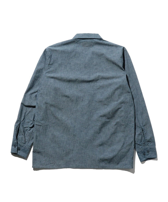 MIL Open Collar in Blue