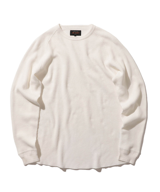 Waffle Knit Thermal in White