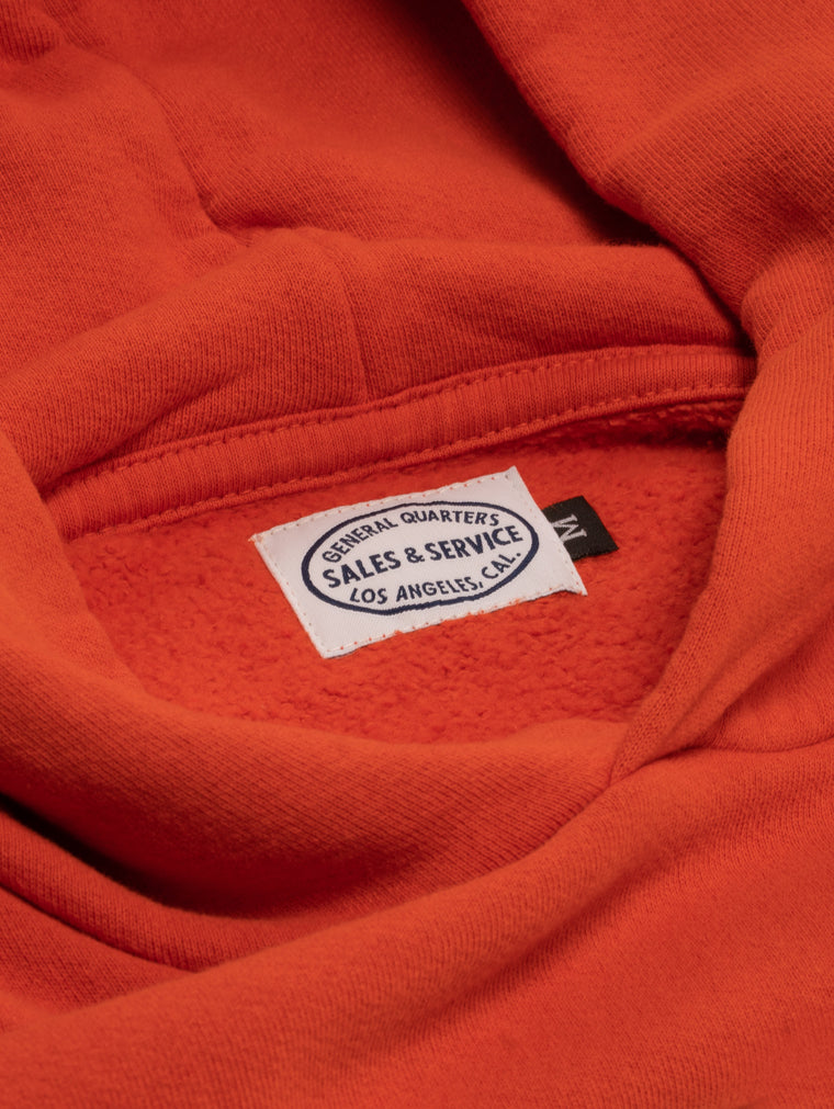 Hooded Sweatshirt in Signal Orange