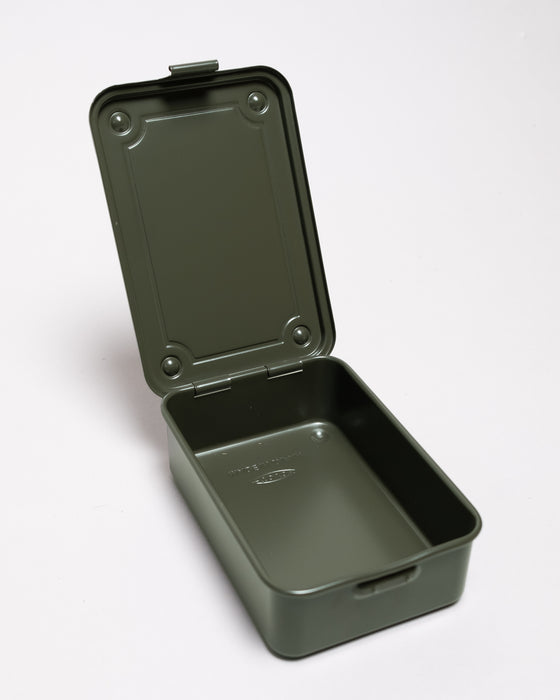 Small Stackable Storage Box T-150 in Military Green