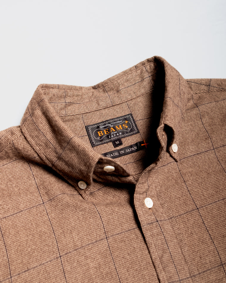 B.D. 60/2 Shaggy Check in Brown