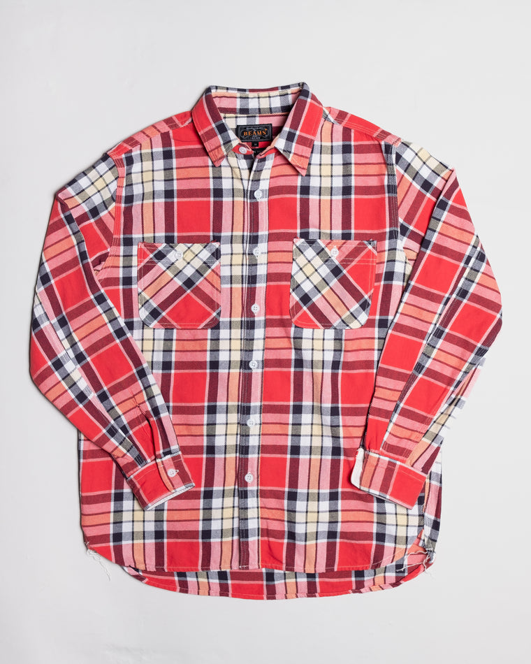 Check Workshirt in Red