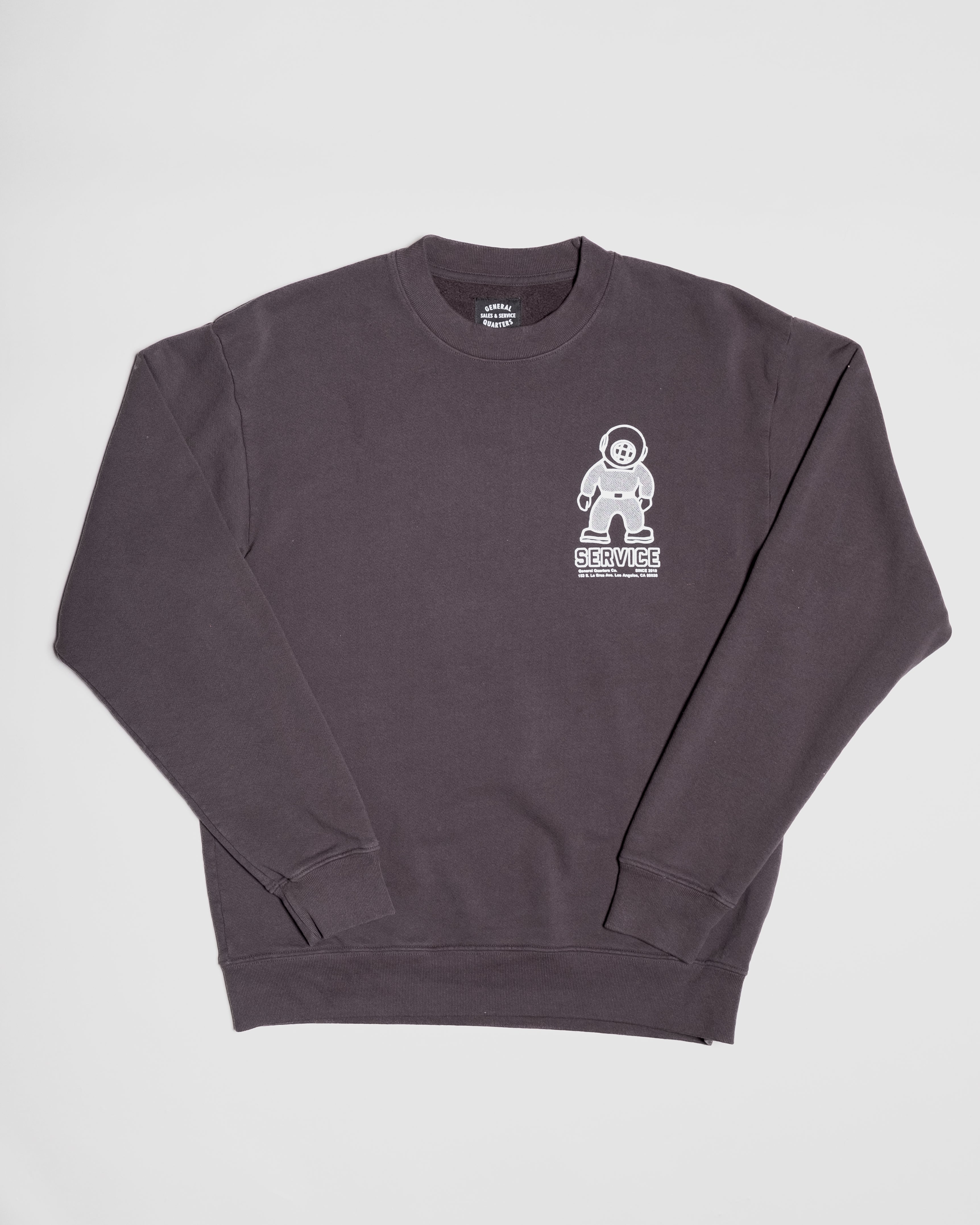 Mascot Crew Sweatshirt in Vintage Black