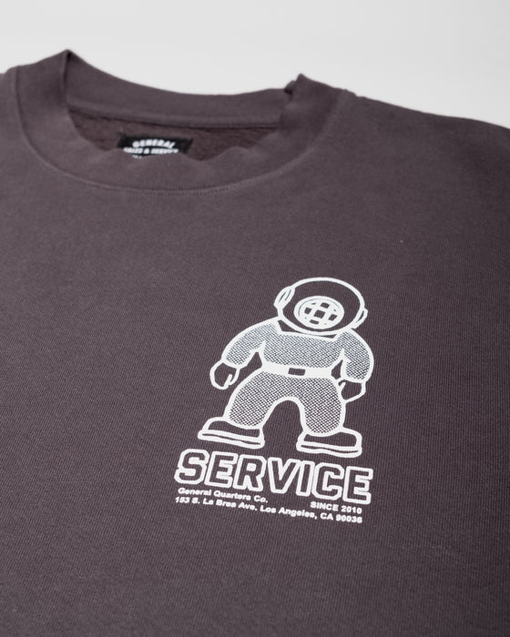 Service Mascot Sweatshirt in Vintage Black