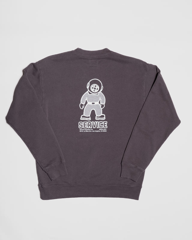 Mascot Crew Sweatshirt in Vintage Black