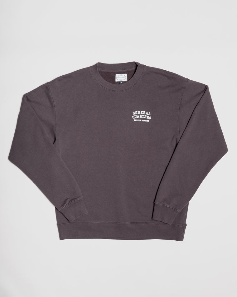 The Mechanic Crew Sweatshirt in Vintage Black