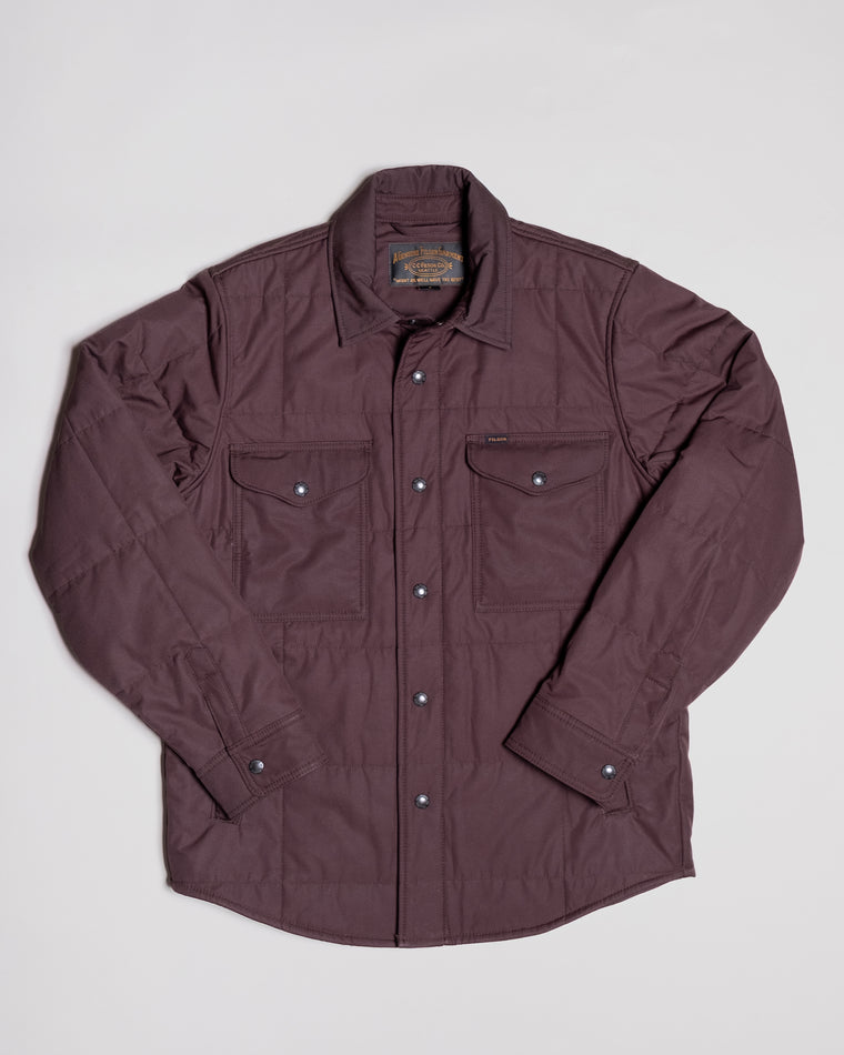 Cover Cloth Quilted Jac-shirt in Cinder