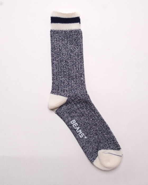 Rag Socks in Navy/Navy