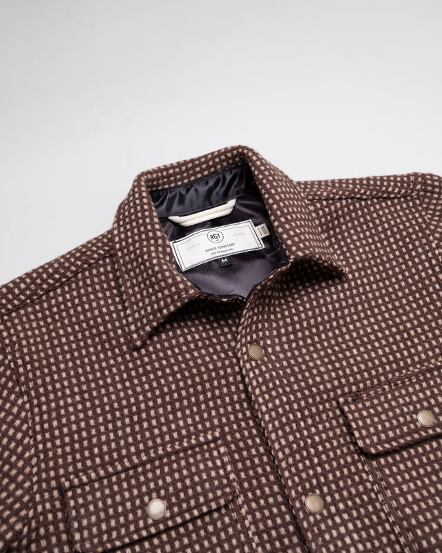 Lined Field Shirt in Brown Dot