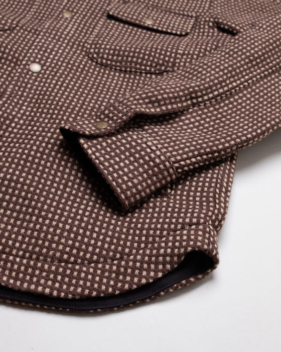 Lined Field Shirt in Brown Dot