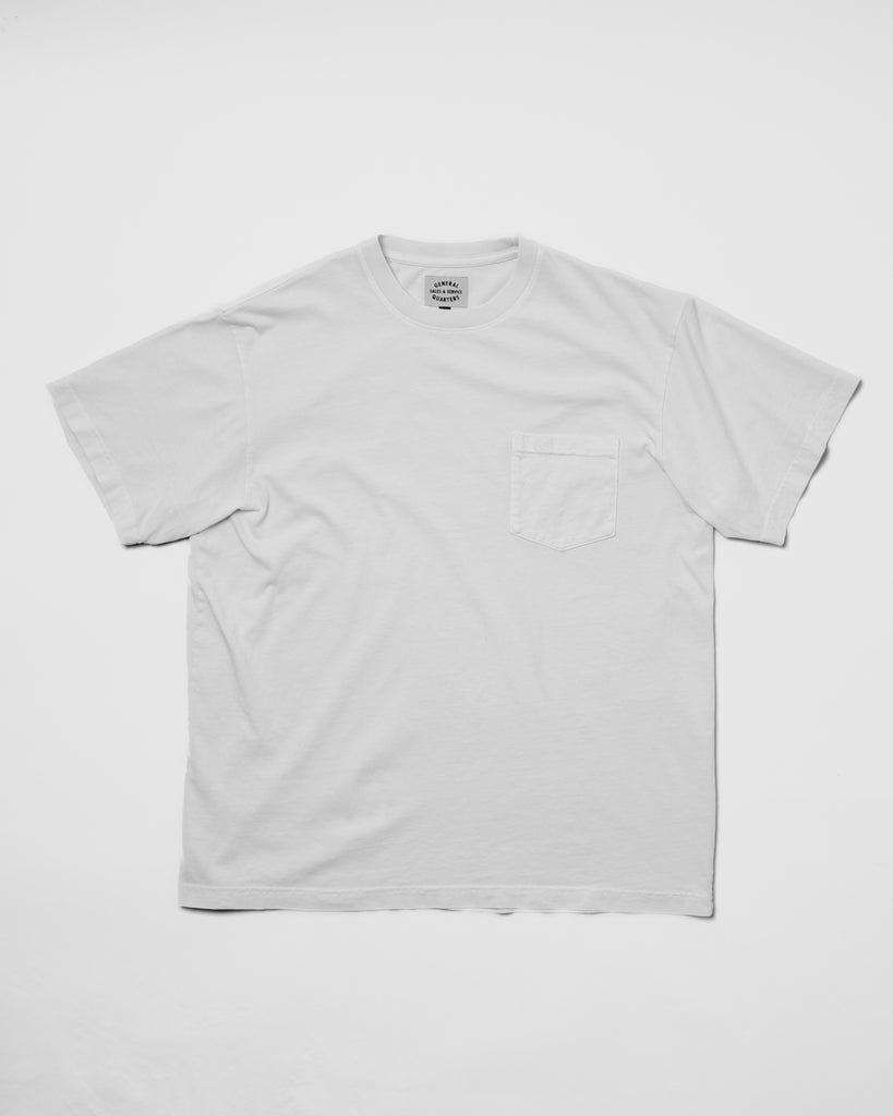 Heavy Pocket Tee in Vintage White