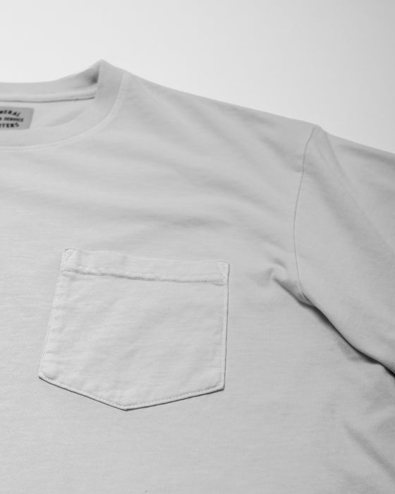Heavy Weight Pocket T-Shirt in Vintage White