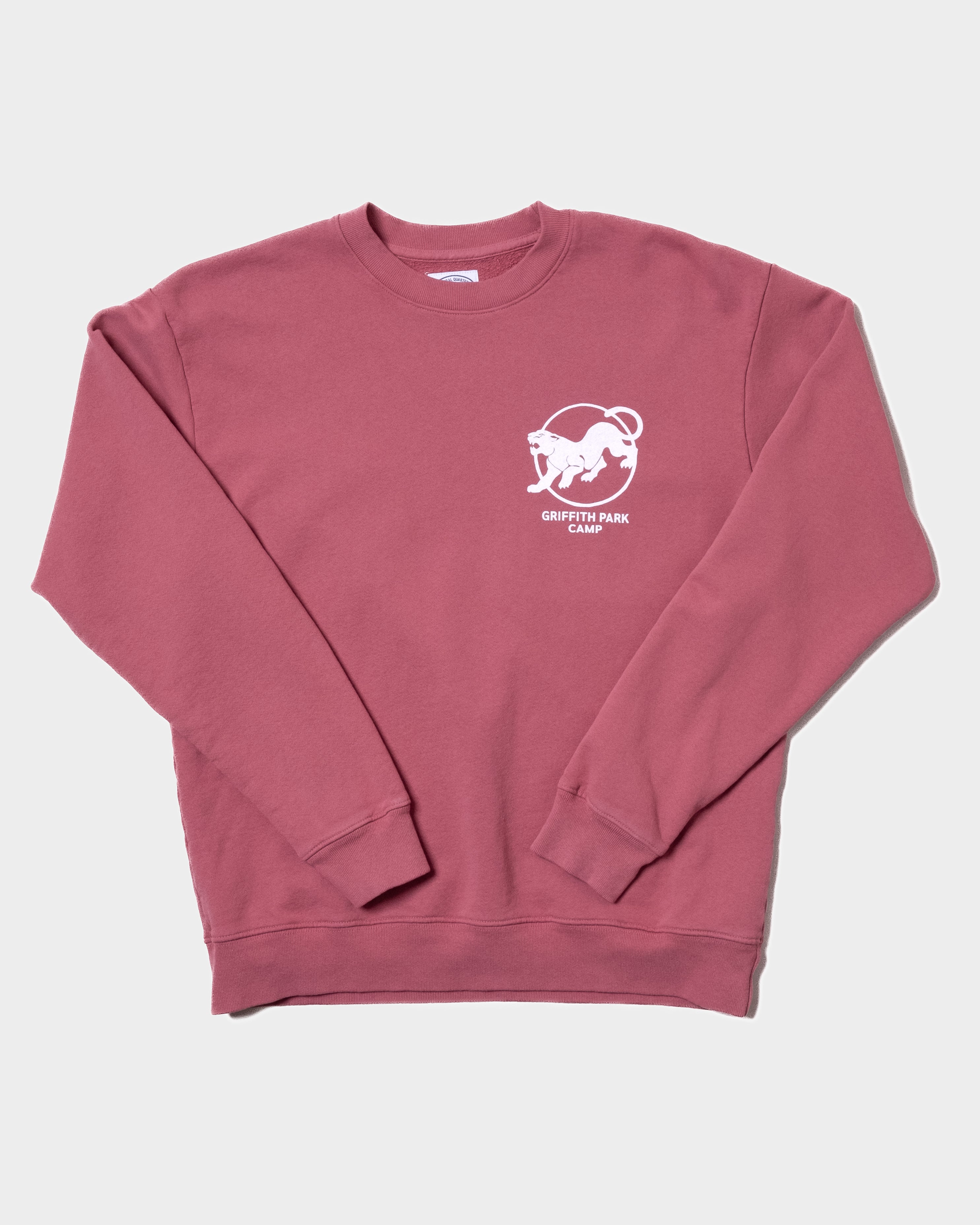 Griffith Park Camp Crew Sweatshirt in Red Sand