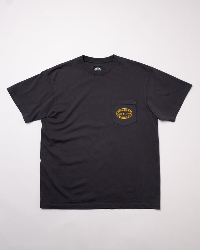 Service Pocket T-Shirt in Faded Black