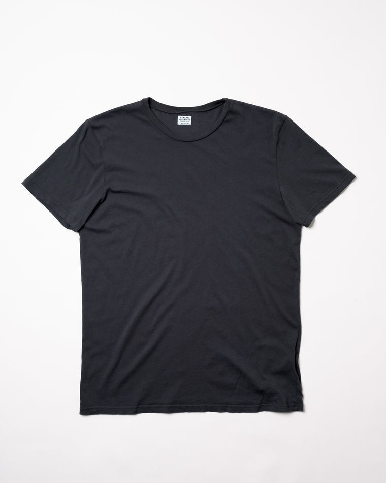 Basic Crew T-Shirt in Vintage Black