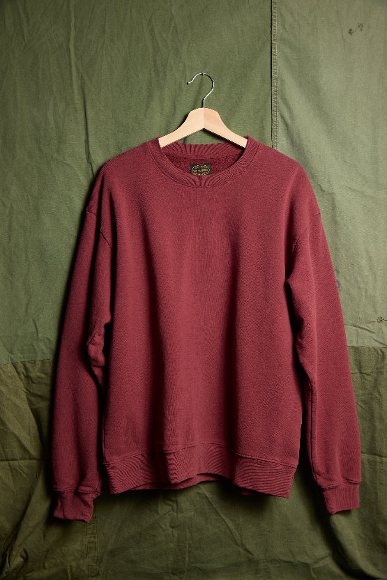 Crew Sweatshirt in Cranberry Red