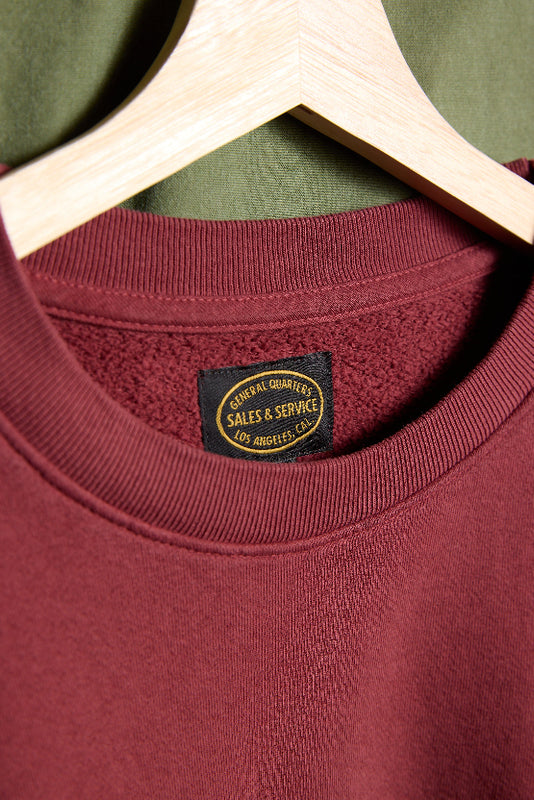 Crew Sweatshirt in Cranberry Red