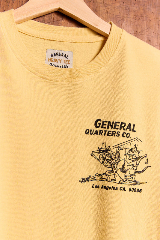 Working Rats Tee in Old Yellow