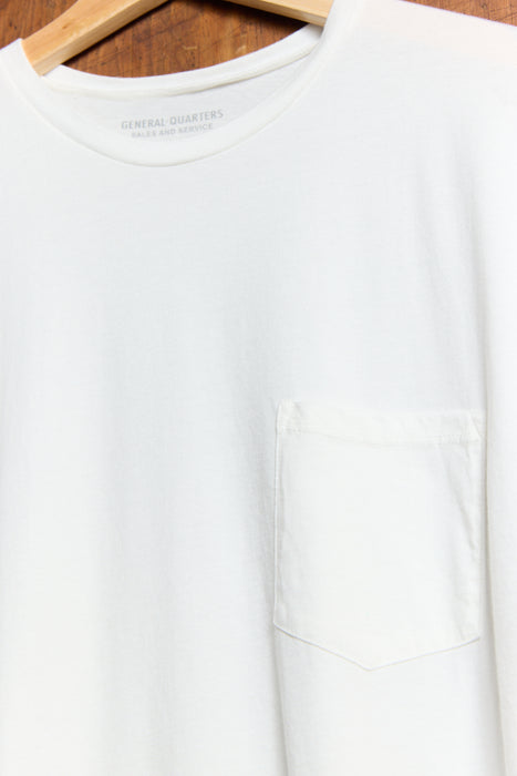 Basic Pocket Tee in Vintage White