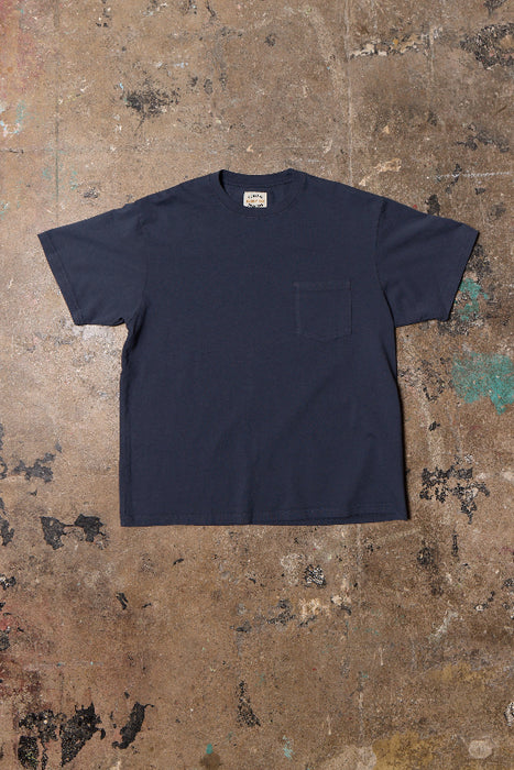 Heavy Pocket Tee in Faded Navy