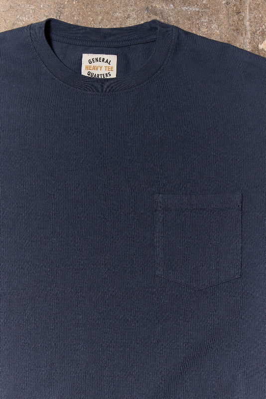 Heavy Pocket Tee in Faded Navy