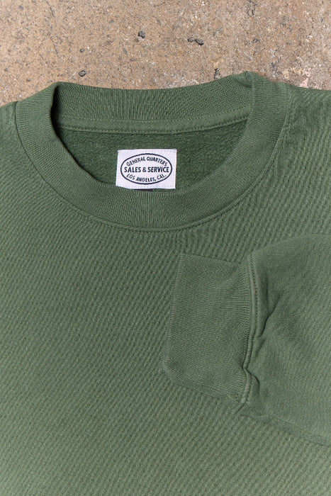 Crew Sweatshirt in Pine Green