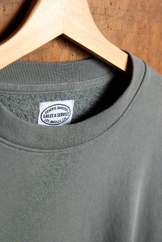 Crew Sweatshirt in Smoke Blue