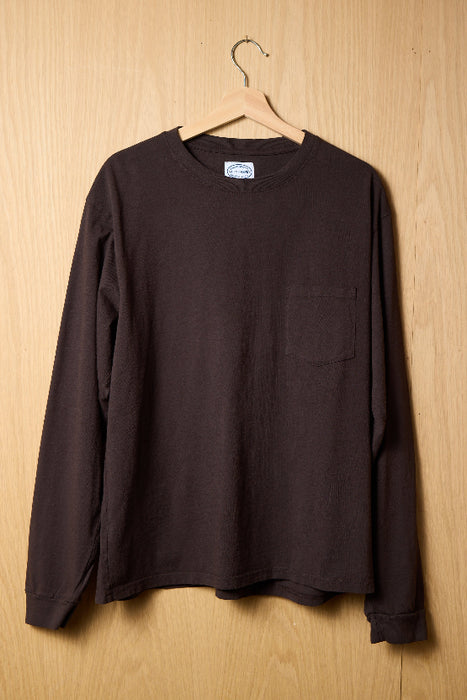 Long Sleeve Pocket Tee Vintage Black